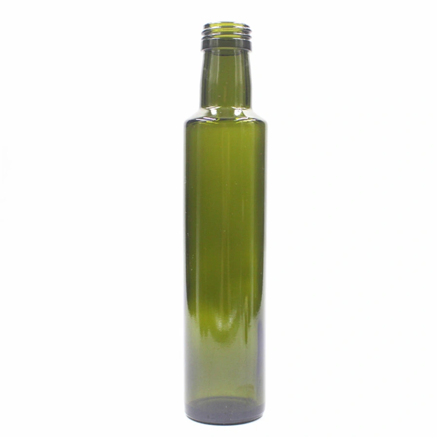 100ml 250ml 500ml 750ml 1000ml Square Glass Bottle Olive Oil Bottle Dark Green Oil & Vinegar Cruet Bottle with Pourers