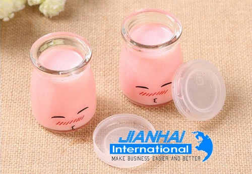 Cute Dessert Cruets Pudding Yogurt Milk Jelly Glass Bottle