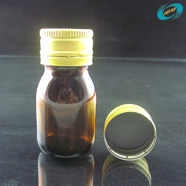 28mm Ropp Black Aluminum Cap for Glass Bottles