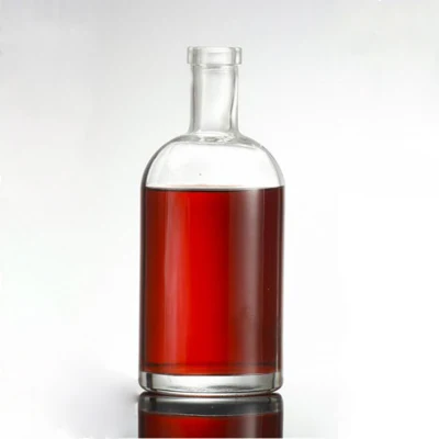 Bottiglia di vodka da 200 ml, 375 ml, 500 ml, 750 ml, bottiglia di vetro, vino e liquori con tappo in sughero