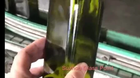 Bottiglia di vetro di olio d'oliva verde da 1000 ml, fabbrica cinese