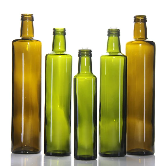 Bottiglie quadrate di olio d'oliva in vetro di aceto da 750 ml da 1000 ml di alta qualità per la cucina