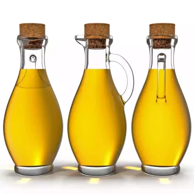 Bottiglia di olio d'oliva/aceto in vetro da 300 ml con tappo in sughero